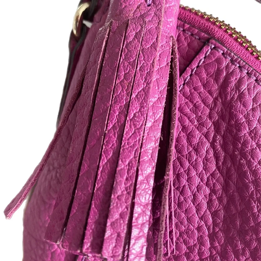 Kate Spade Fuchsia Pebble Leather Hobo Bag. - Picture 9 of 12